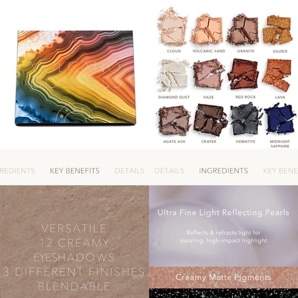 🆕 BECCA Volcano Goddess Eyeshadow Palette - Picture 5 of 5